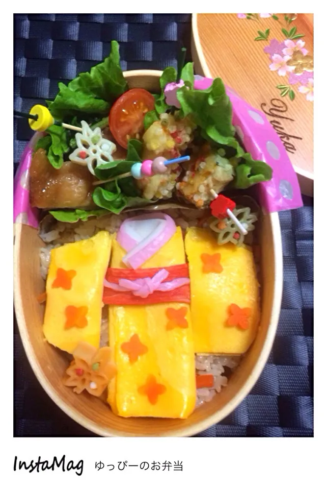 ゆっぴーのお弁当『着物大好き💕」|kumiさん