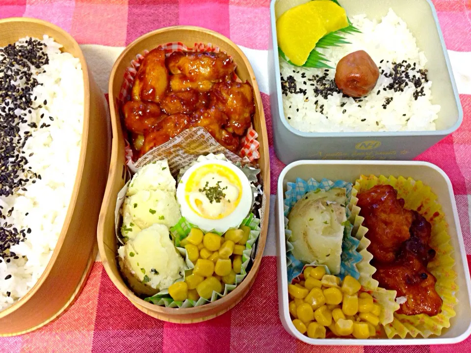 Snapdishの料理写真:バーベキューチキン弁当|ネギさん