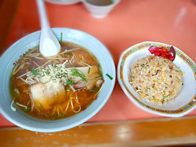 山口県周南市 中華「再来」のセット|たかたかლ(^o^ლ)さん