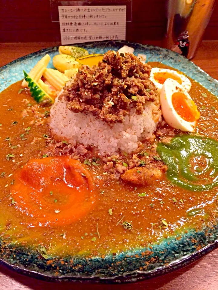 Snapdishの料理写真:BOTANI ;CURRYを1辛、玉子ピクルス載せて！2014# 13( 772)|大阪カレー部長さん