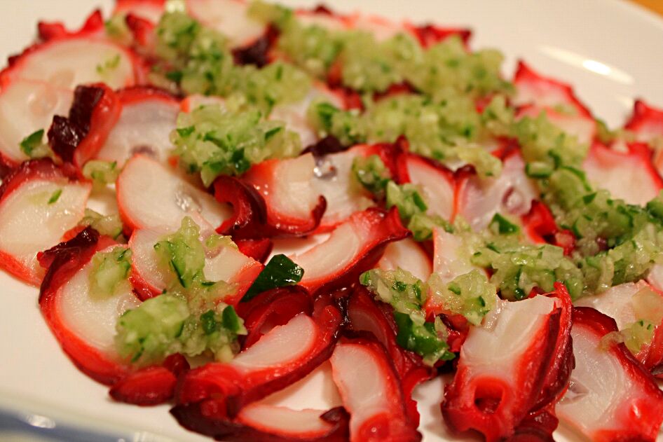 お正月の酢蛸リメイク カルパチョー ちびめが Snapdish スナップディッシュ Id 4g9e5a