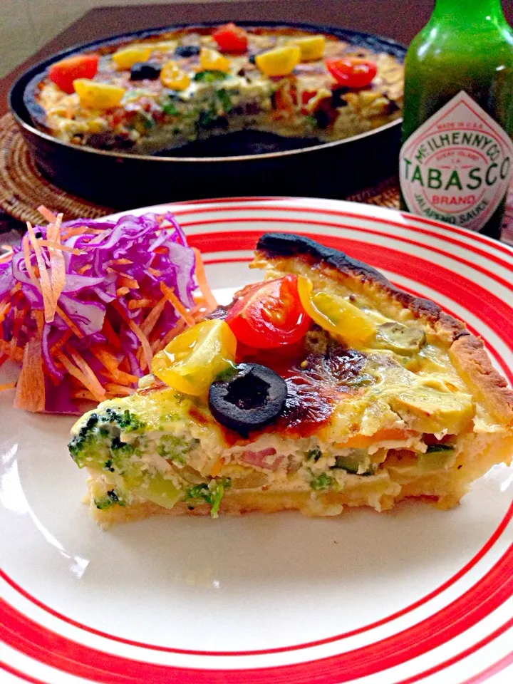 Veggie quiche❗お野菜集まれ〜ｷｯｼｭ🎵|🌈Ami🍻さん