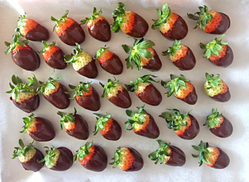 Chocolate coated strawberries|Angie Yapさん