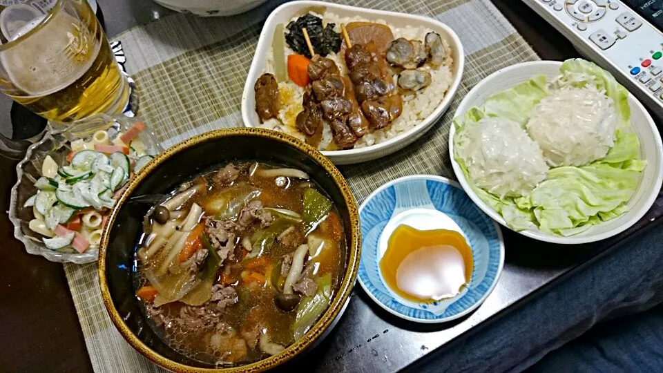 フグのシューマイ＆＆マカロニサラダ＆焼きハマ丼|まぐろさん