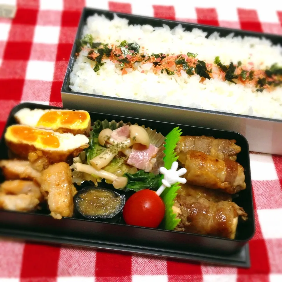 Snapdishの料理写真:100投稿目👑1/11お弁当|はるみさん