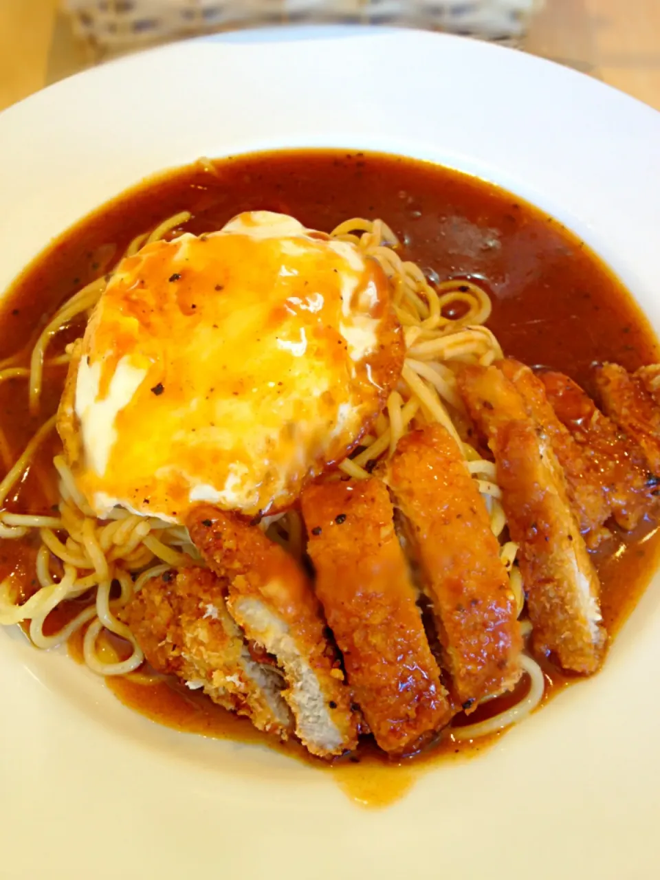 昨日のお昼 あんかけスパ🍝|あくびさん