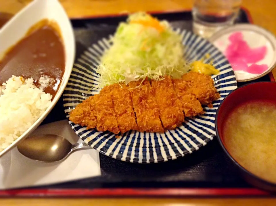 カレートンカツ定食@かつ一|ケロケロみんさん