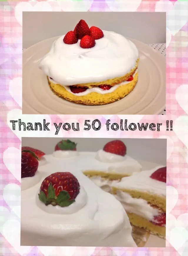 ♡ショートケーキ♡50フォロワー記念♡|苺華さん