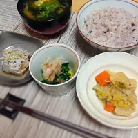 Snapdishの料理写真:一汁三菜定食|jammaladeenさん