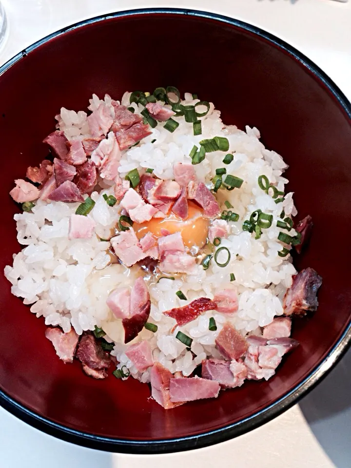 鶏湯ラーメンばふのTKG|酩酊親父さん