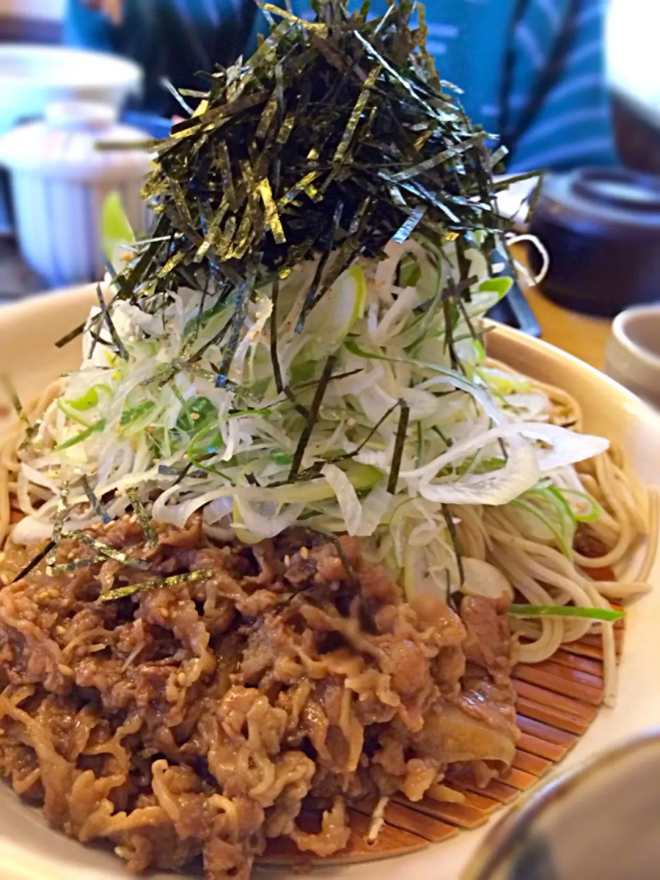 肉ネギそばつけ麺|あみん´ω`)ﾉさん