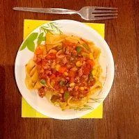 Beef stew pasta|lynnさん