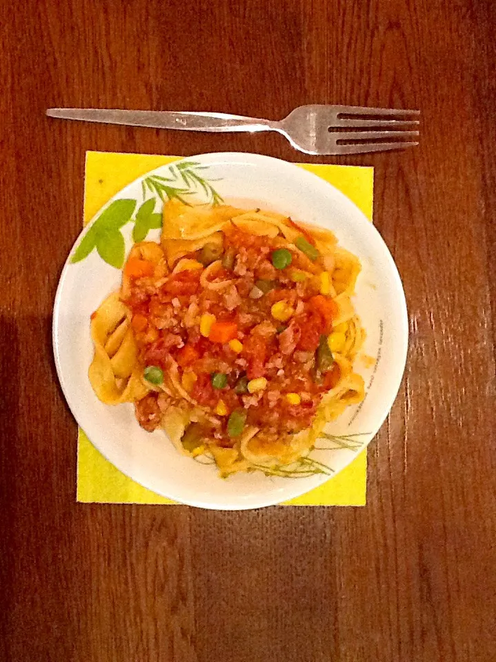 Beef stew pasta|lynnさん