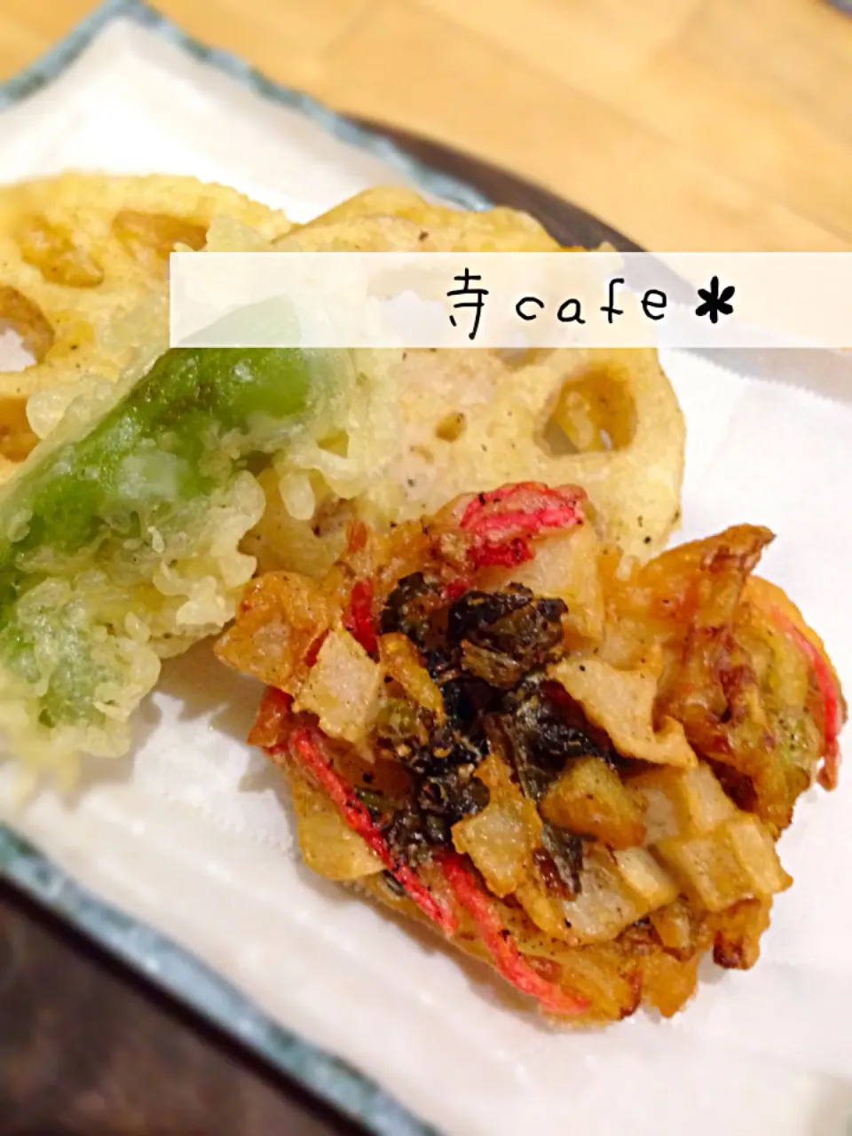 Snapdishの料理写真:美味しさにびっくり！漬物のかき揚げ♪|寺cafe＊さん