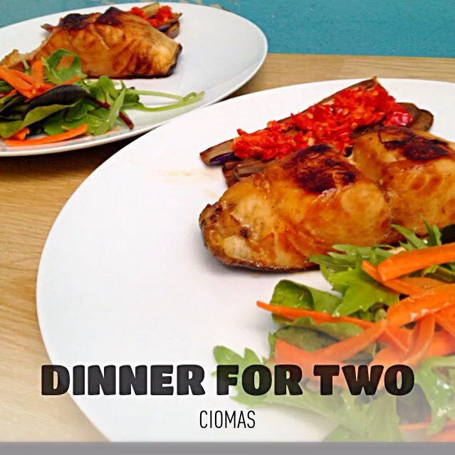 Teriyaki Gindara, Eggplant Sambal and Salad|Iwan Setiawanさん