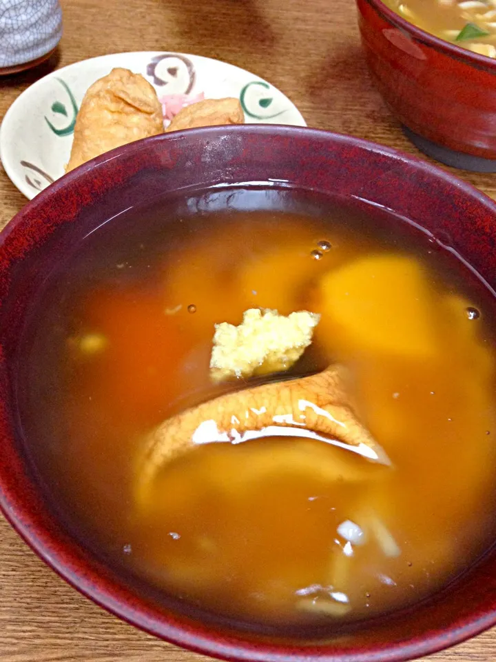 あんかけうどん、鳥カレーうどん、おいなりさん|YUKI_Jさん