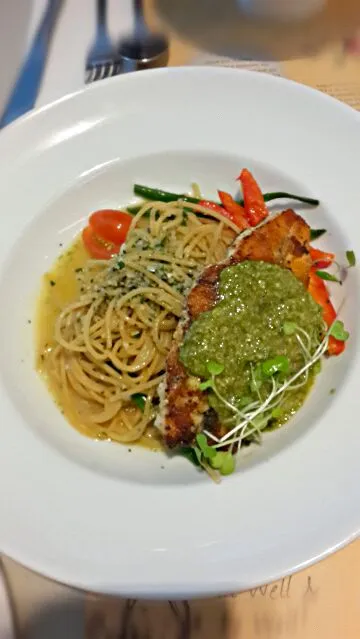 fish pesto pasta|ashleyさん