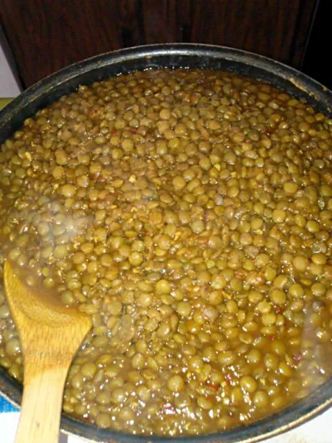 Curried lentils.|Polly Gelfusoさん