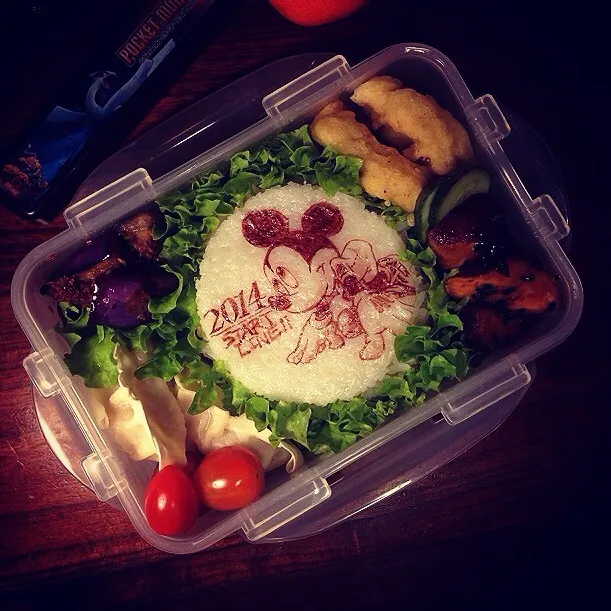 Toe the line! Micky mouse:) Bento 2014年度仕切り直し。|Yuka Nakataさん