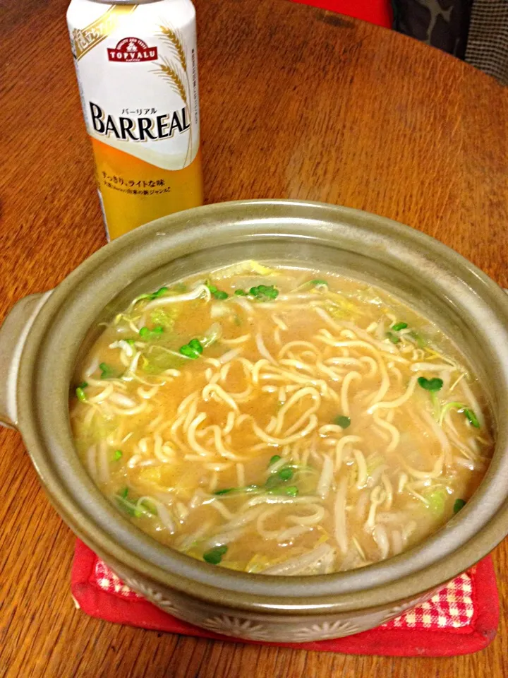 ★土鍋ラーメン★ビールもどき|三宅 里美さん