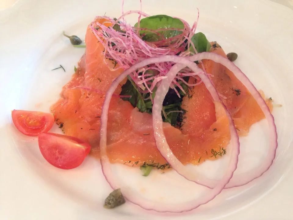 Snapdishの料理写真:銀座SABATINI di FIRENZE  SALMONE MARINATO ALL'ANETO|ゆうじ.さん