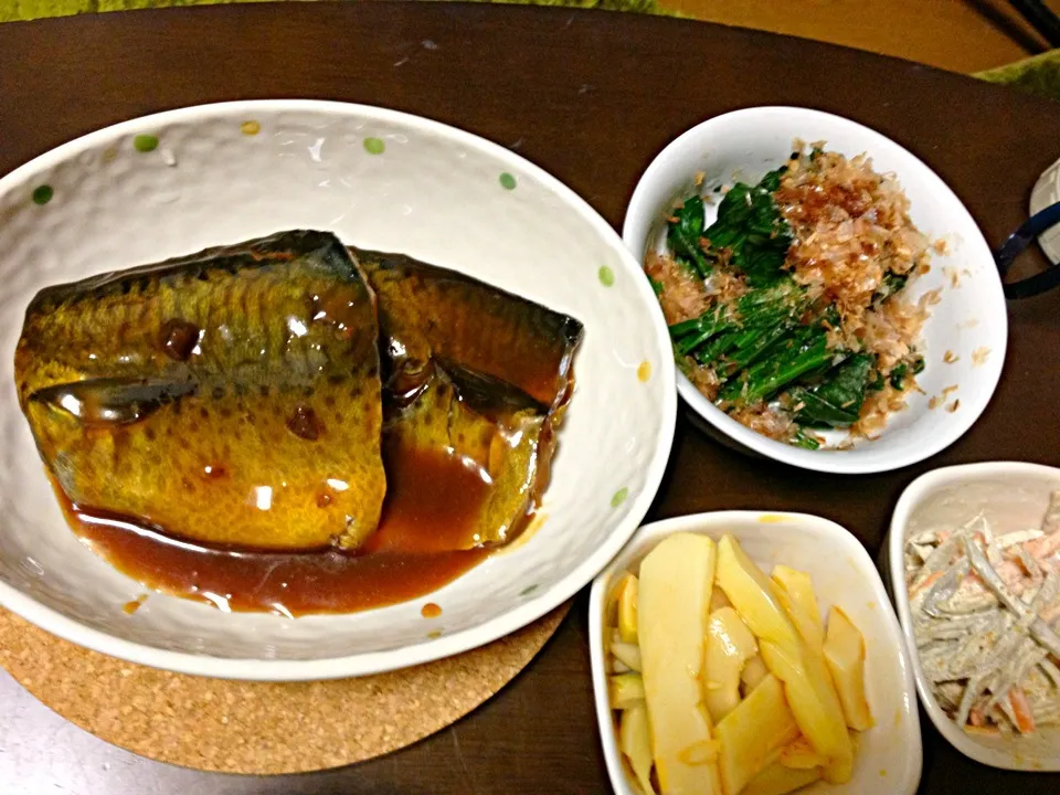 鯖の味噌煮とその他。|かなさん