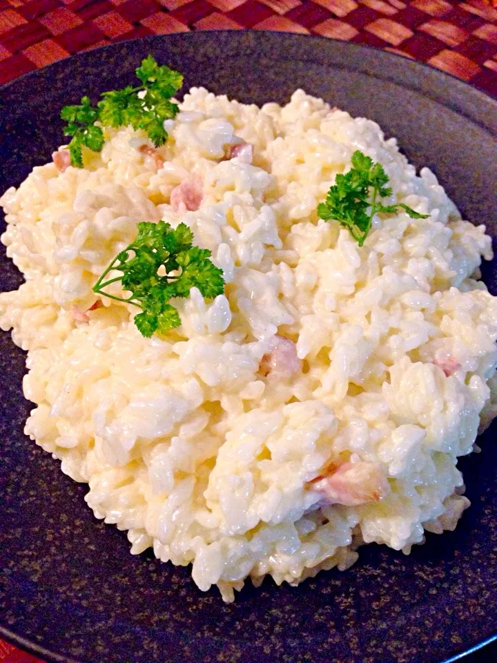 Cream risotto pancetta🍼ﾊﾟﾝﾁｪｯﾀのｸﾘｰﾑﾘｿﾞｯﾄ|🌈Ami🍻さん