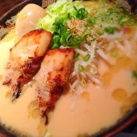 Snapdishの料理写真:バラ肉炙り焼ラーメン|児玉謙作さん