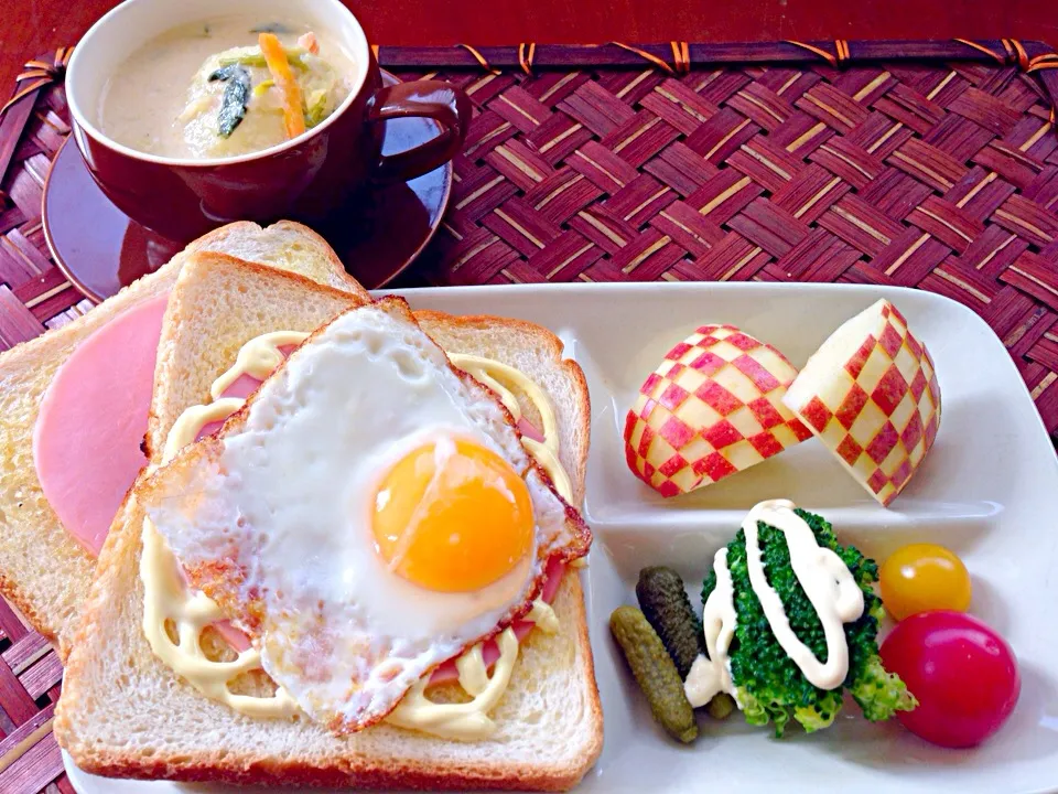 Ham Egg toast🍳ﾊﾑｴｯｸﾞﾄｰｽﾄ|🌈Ami🍻さん