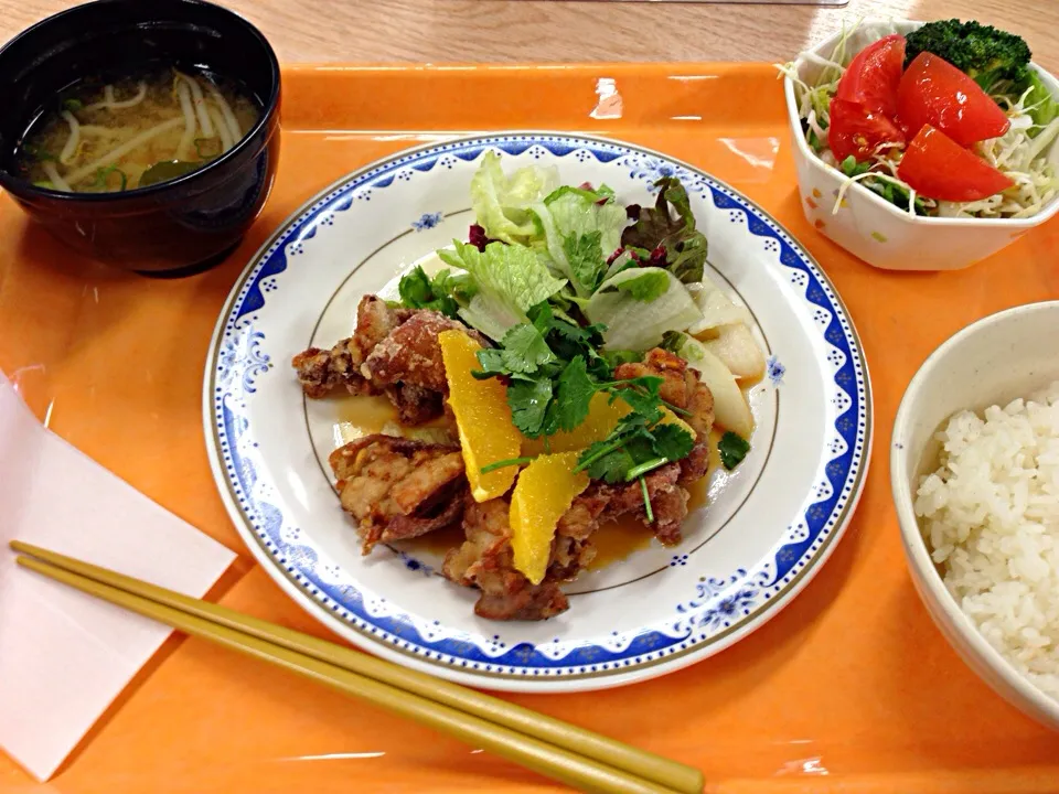 鶏肉のオレンジ唐揚げ(^O^)／|すかラインさん