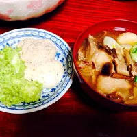 Snapdishの料理写真:餅と雑煮|ひなっとうさん