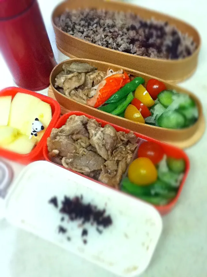 Today's lunch box. 焼肉ベントー♪|hoppycowさん