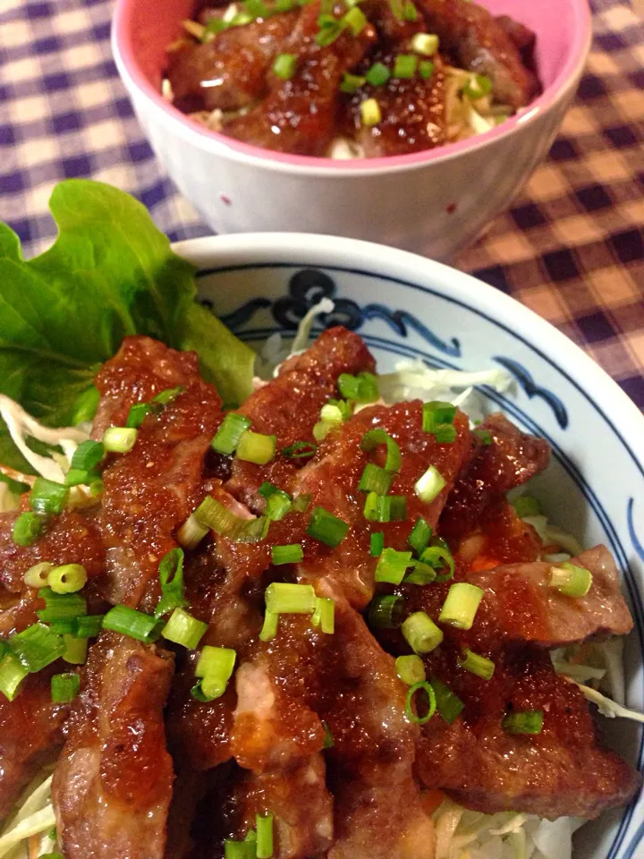 ★ステーキ丼★|深谷 恵さん