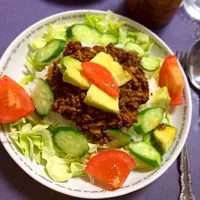 Snapdishの料理写真:Taco rice ..for you and me! Wanna try?!😊👍🍴|Luvy Lumanas Saitoさん