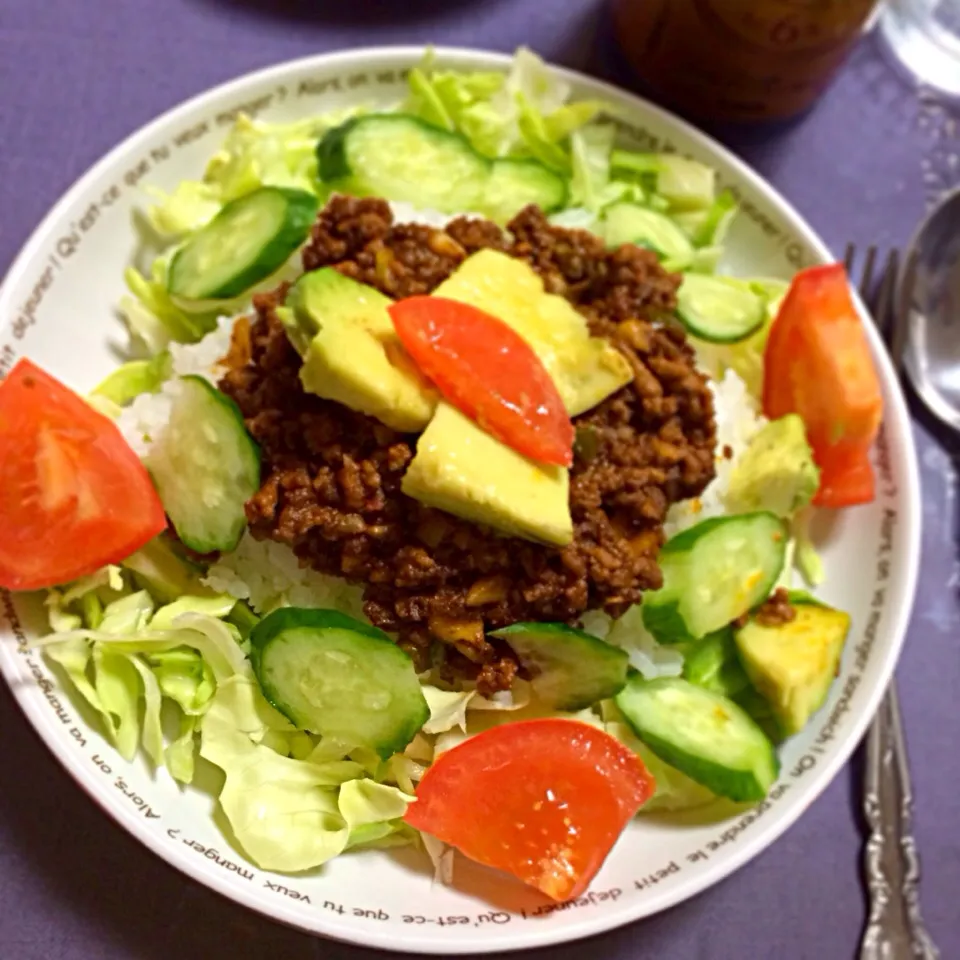 Taco rice ..for you and me! Wanna try?!😊👍🍴|Luvy Lumanas Saitoさん