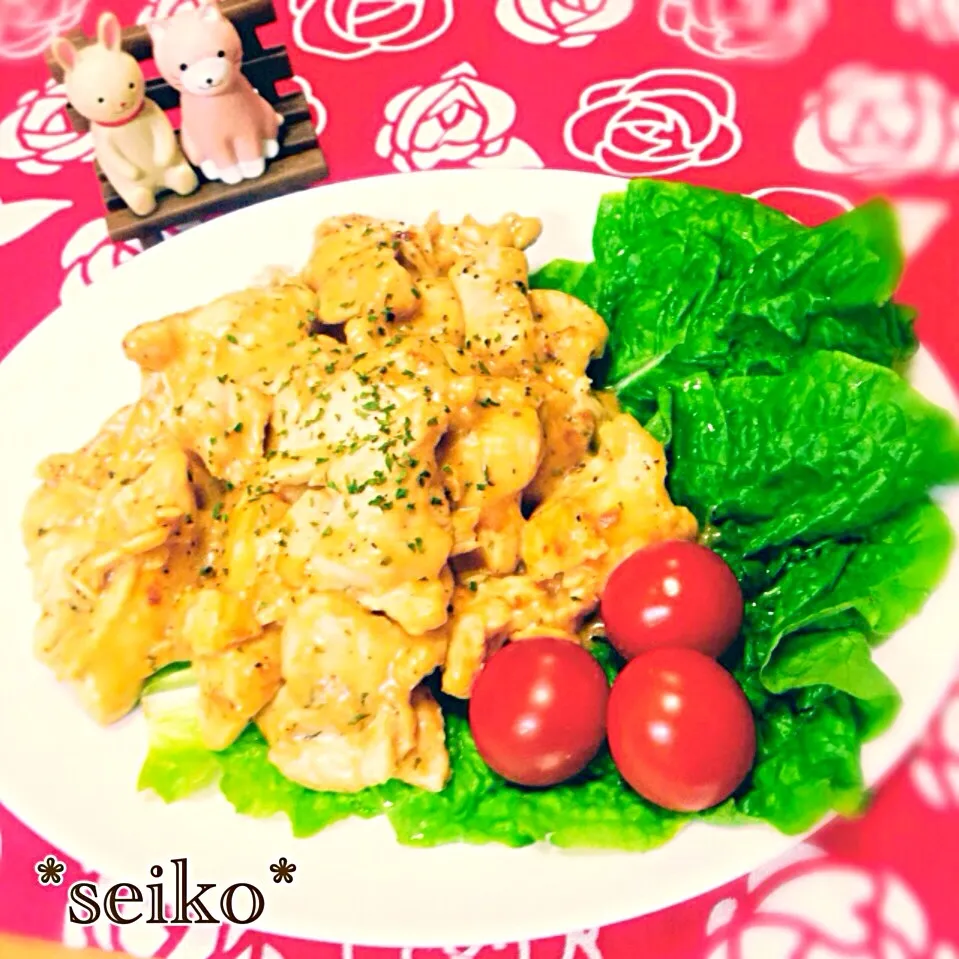 さくちんさんの料理 簡単 鶏胸肉の味噌マヨ焼き🎶|*seiko*さん