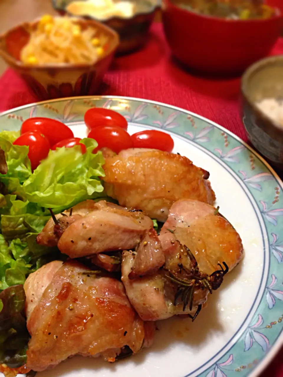 チキンのハーブ焼き|すぅさん