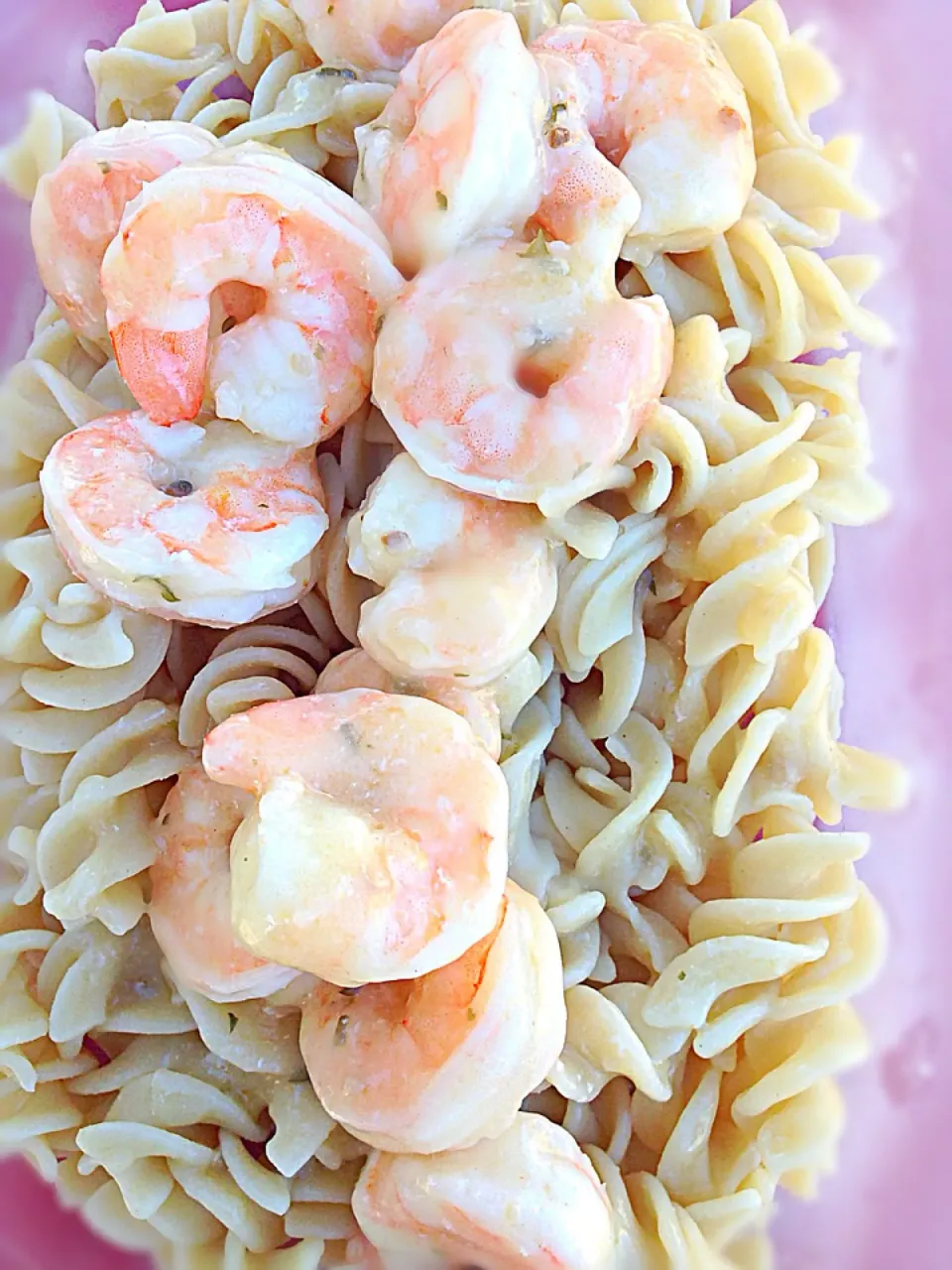 Shrimp scampi | quinoa & wheat rice pasta|lindsay robesonさん