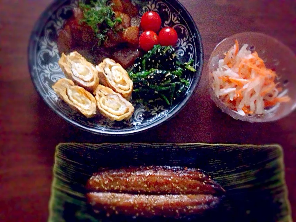 秋刀魚の味醂干し定食|noryさん