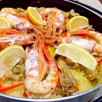 Seafood paella|cecille saintsさん