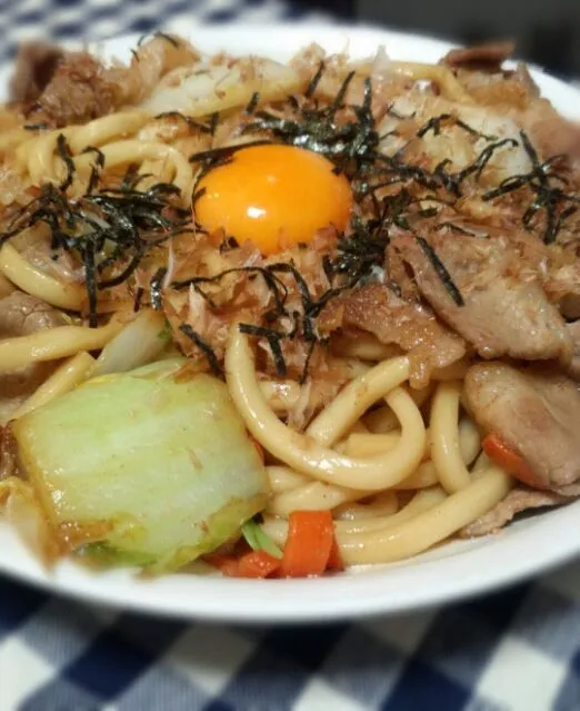 すき焼きのたれで焼きうどん|平原知宏さん