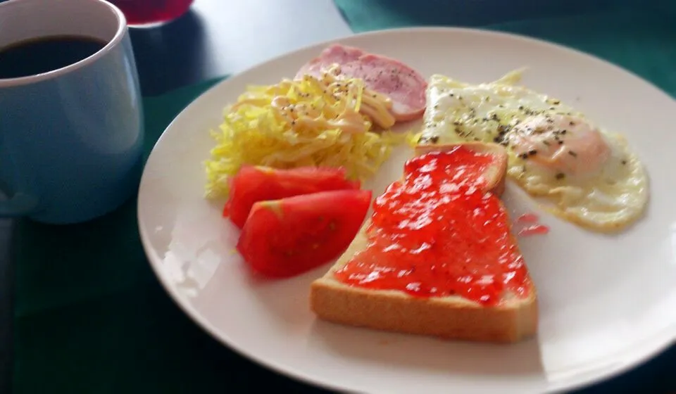 彼が作ってくれた朝ごはん♪|さっちんさん