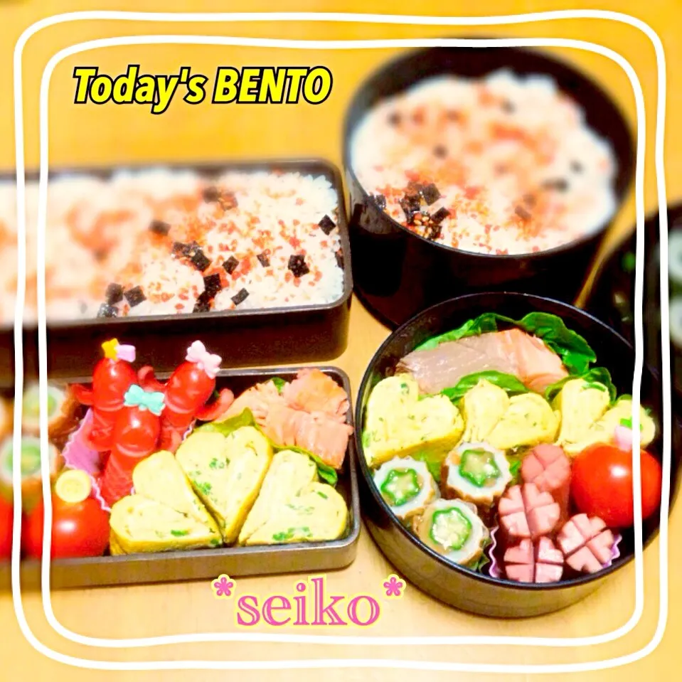 旦那さんと長女のお弁当☆ 204.1.16|*seiko*さん