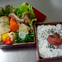 Snapdishの料理写真:ポトフの具でお弁当。|Tamura Yukariさん