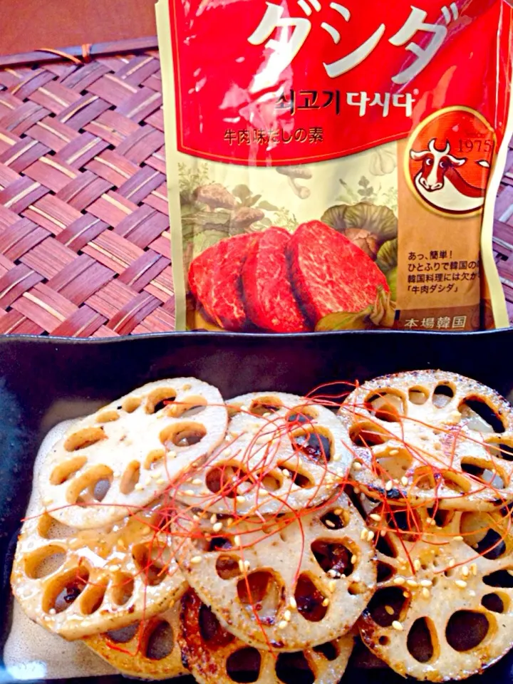 iyoko's Stir-fried lotus root soegogi dasida flavor🍻いよちゃんのﾀﾞｼﾀﾞで蓮根炒め|🌈Ami🍻さん