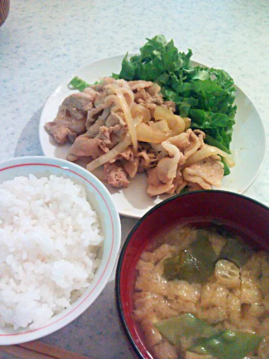 豚のしょうが焼き定食|モトミさん