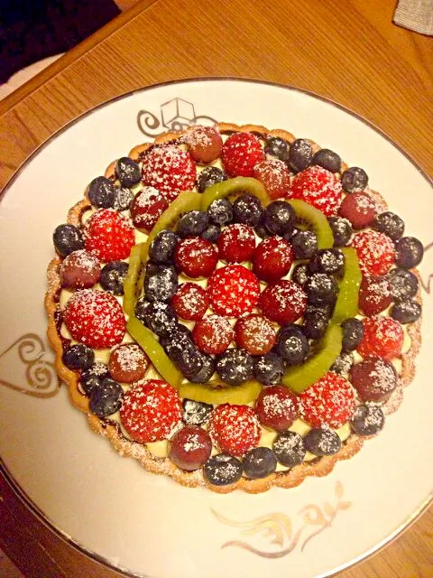 fruits tart for my daughter birthday!|rasitah nakaseさん