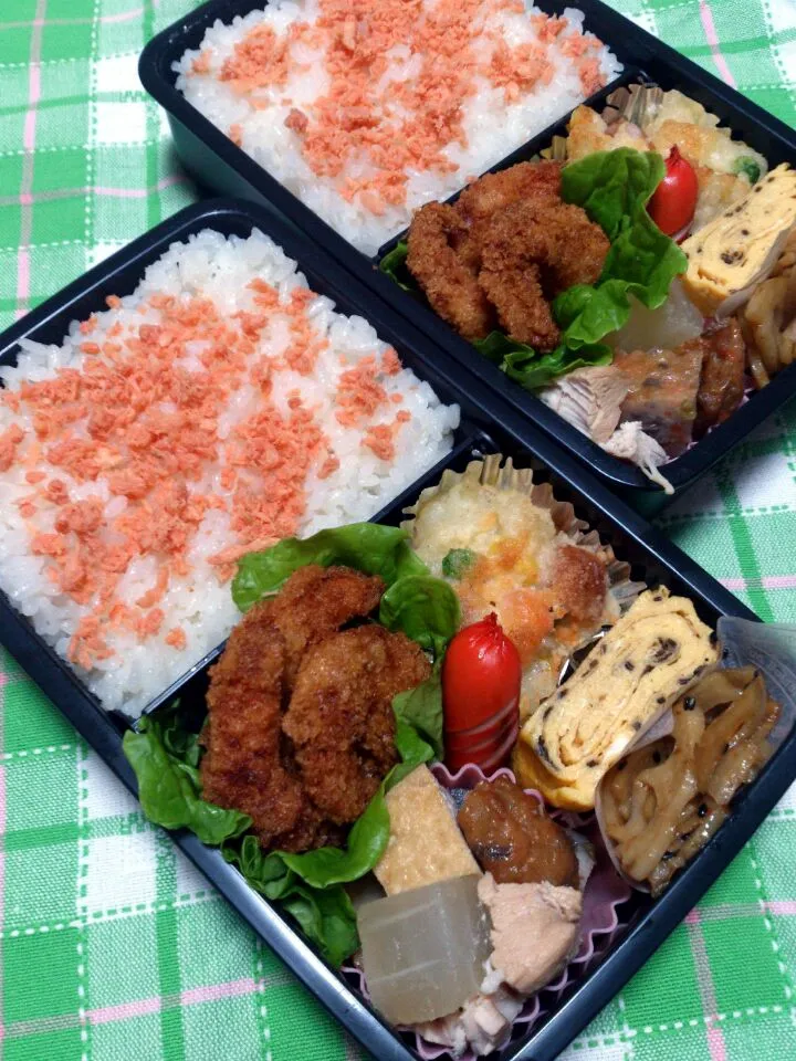 Snapdishの料理写真:14,1.17 男子高校生弁当|yukiさん