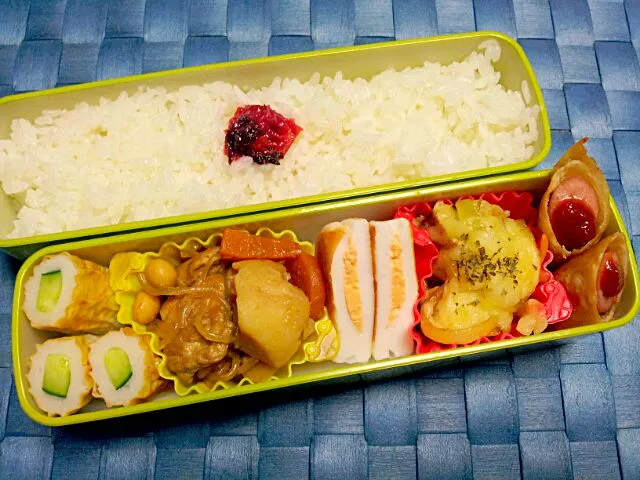 Snapdishの料理写真:2013.1.17
旦那お弁当(*^^*)|さやさん