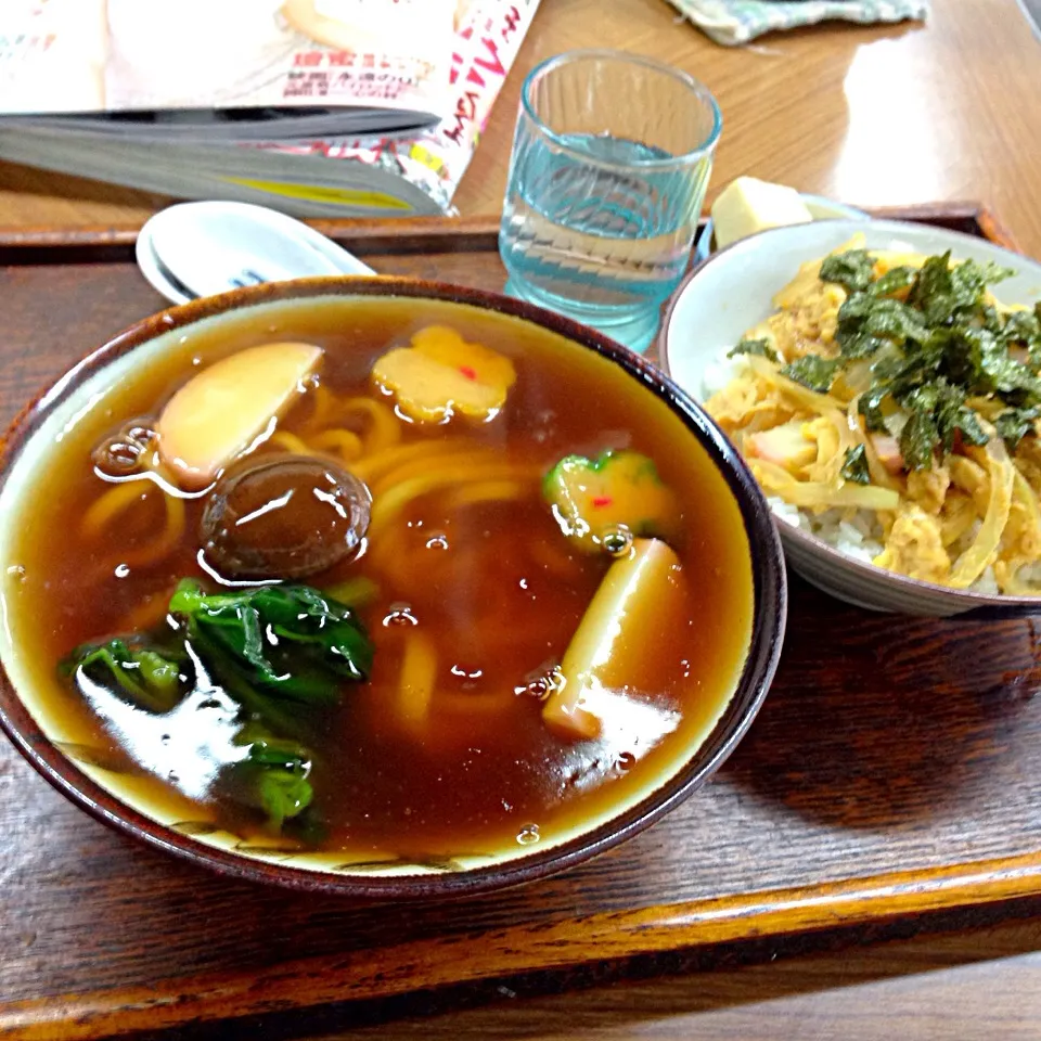 あんかけうどん、玉子丼|ねこまちさん